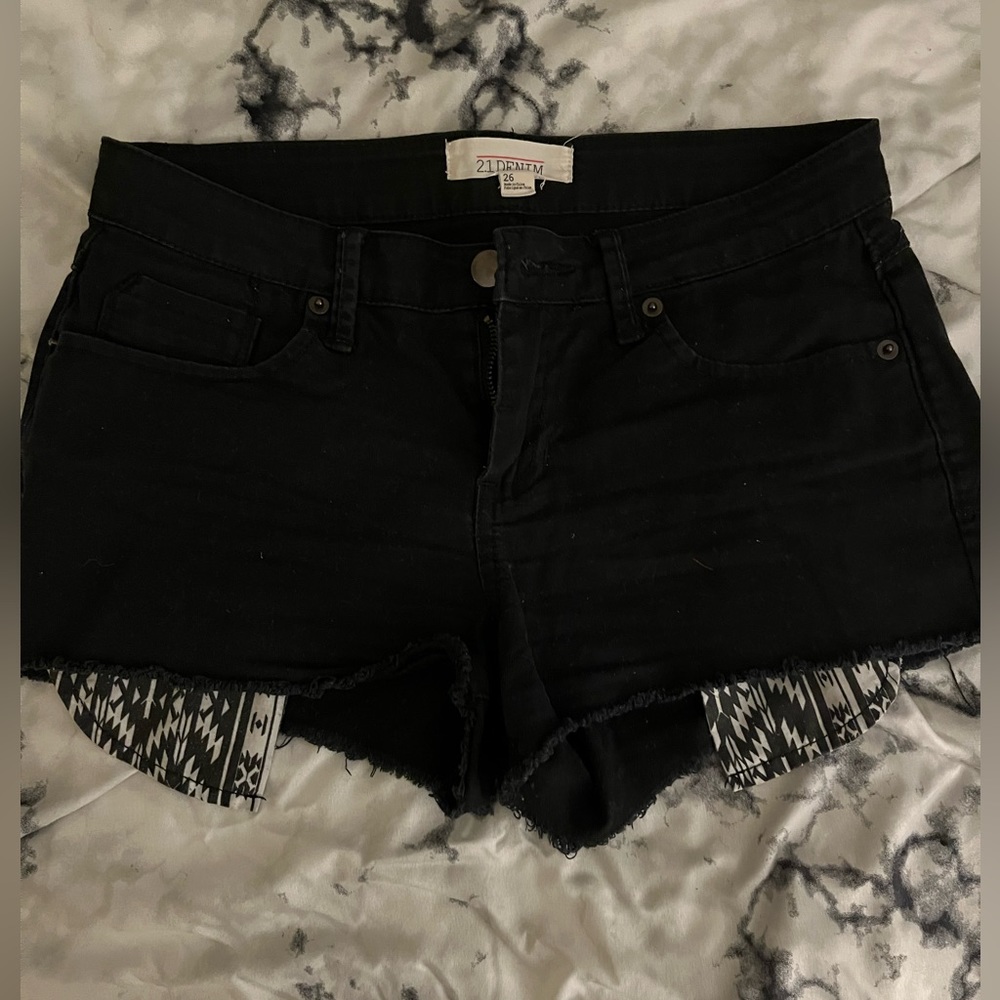 *2 for $15*  Black jean shorts